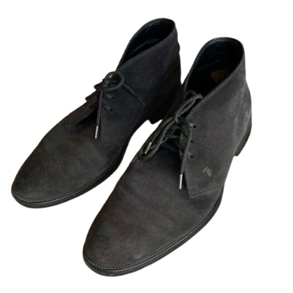Tods Charcoal Grey Suede Chukka boot (8.5)